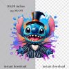 Stitch Jack Skellington png Prints