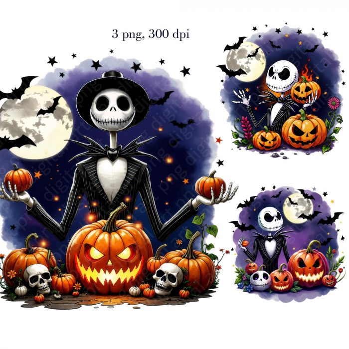 Jack Skellington Halloween Png Design