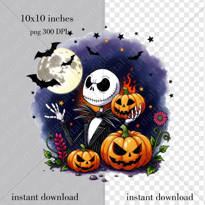 Jack Skellington Halloween Png Design