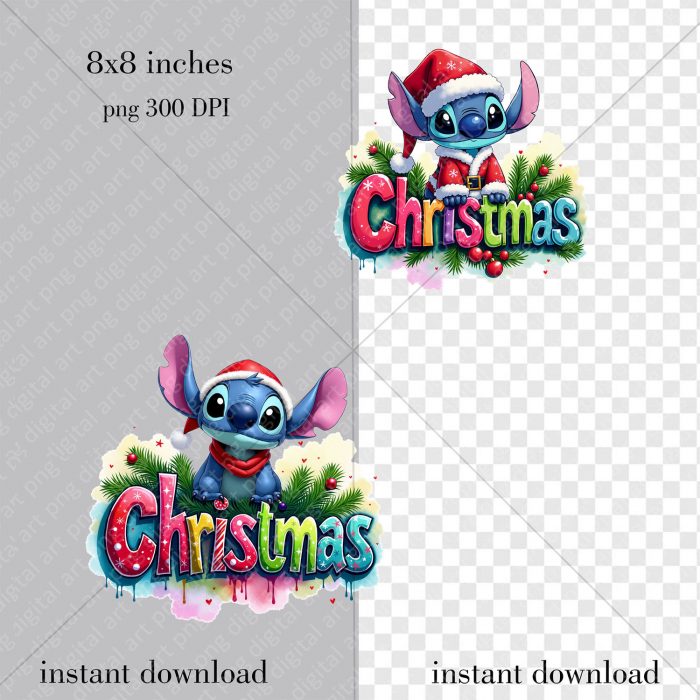 Christmas Stitch, Lilo Stitch Prints