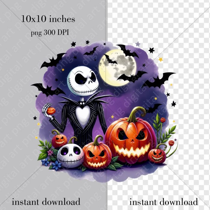 Jack Skellington Halloween Png Design