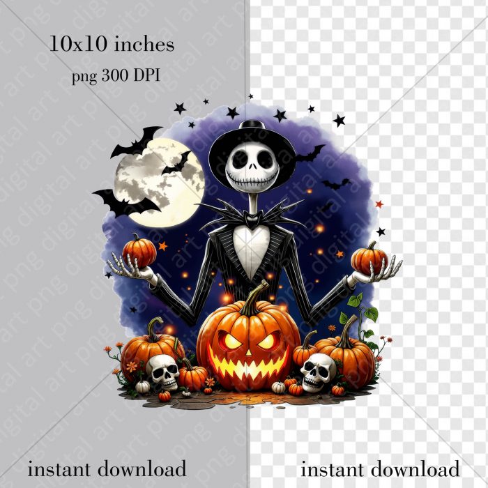 Jack Skellington Halloween Png Design