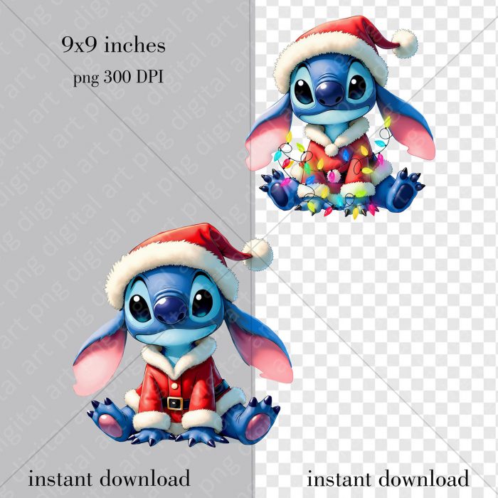 Christmas Stitch PNG Prints