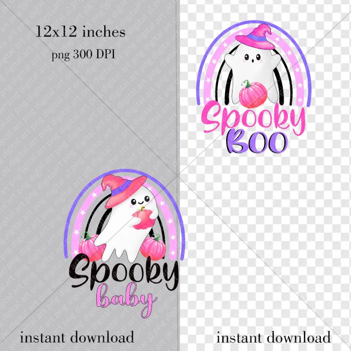 little Ghost Halloween set png