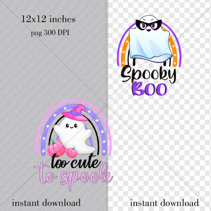 little Ghost Halloween set png