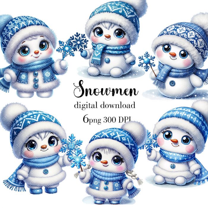 snowman blue