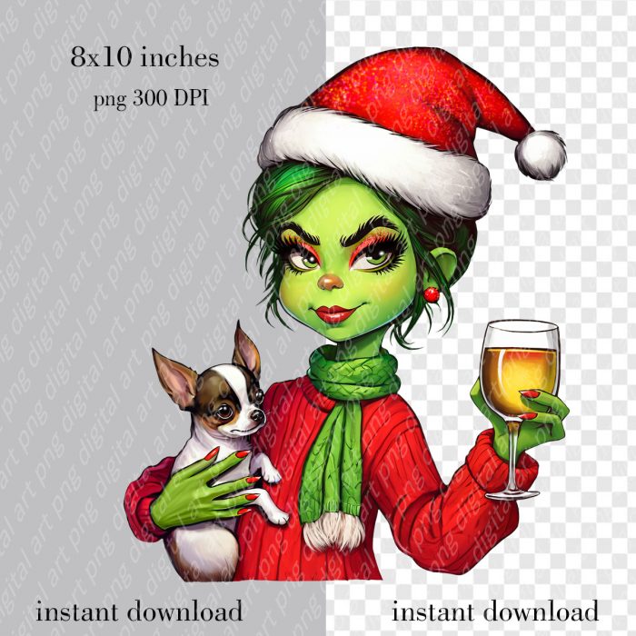 Grinch woman