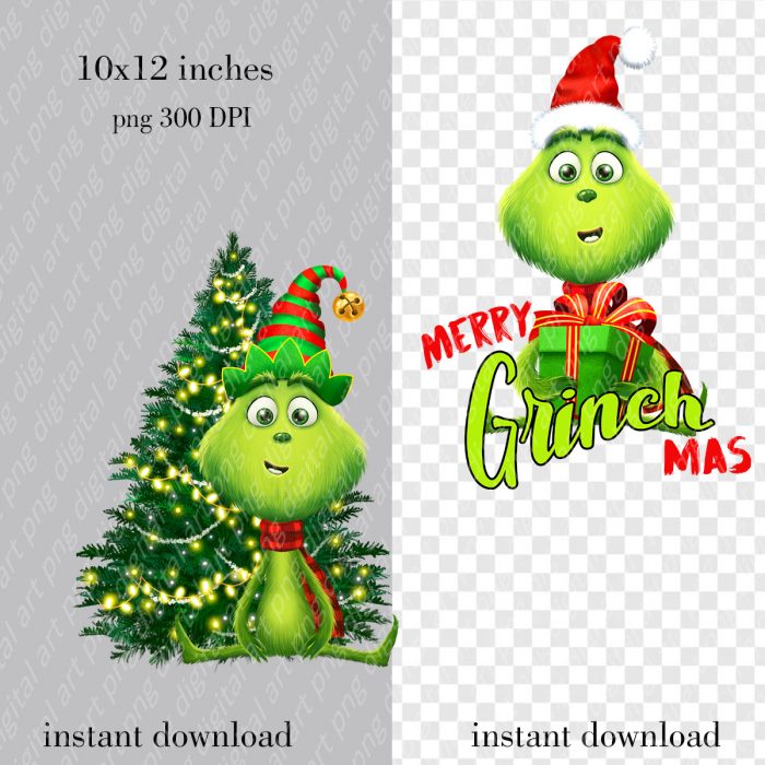 Little Grinch png print, Christmas Print, Grinch Sublimation design ...