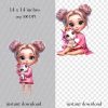 Girl and Unicorn png