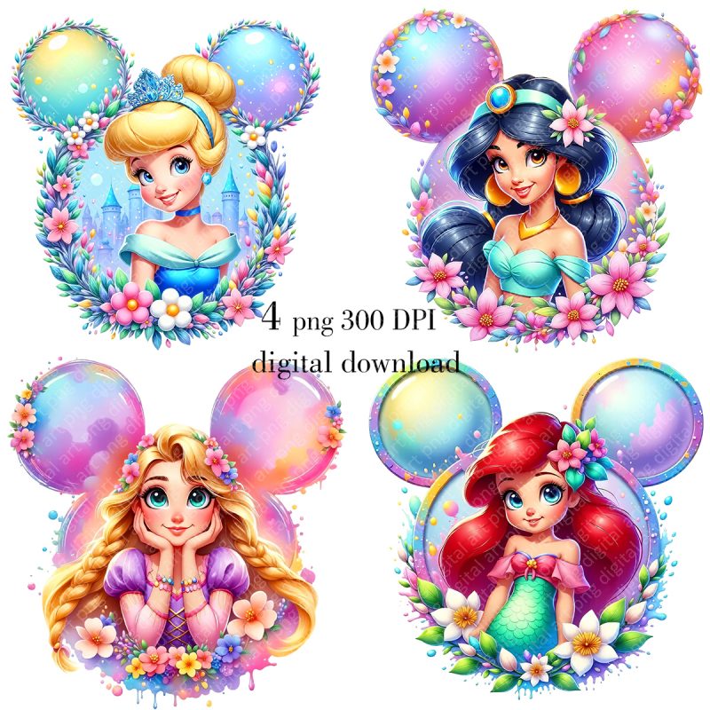 Disney Princesses Print