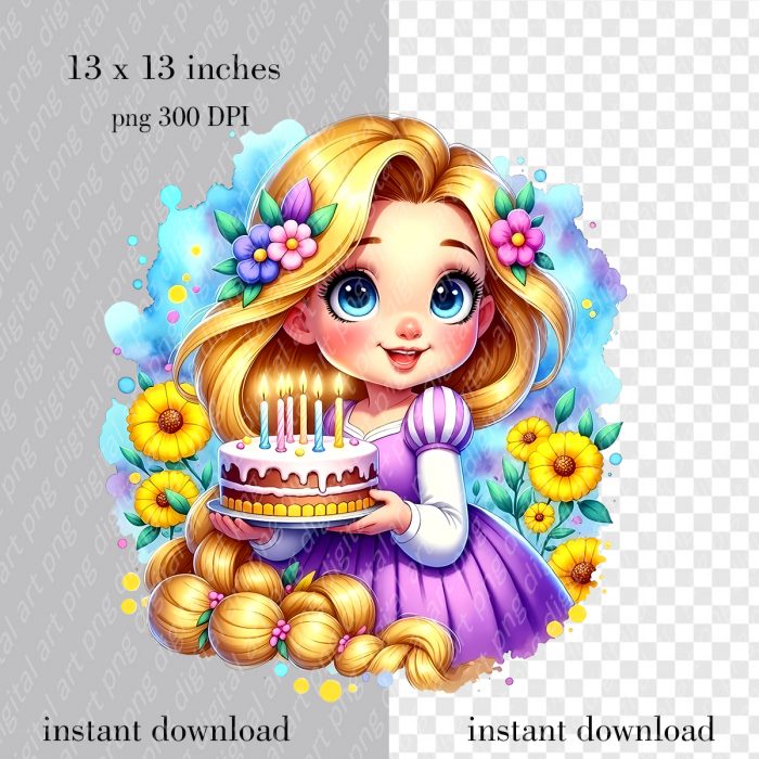 Princesses birthday cake