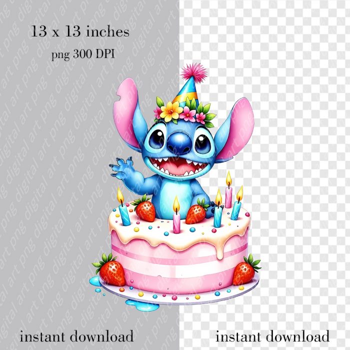 Lilo Stitch birthday PNG
