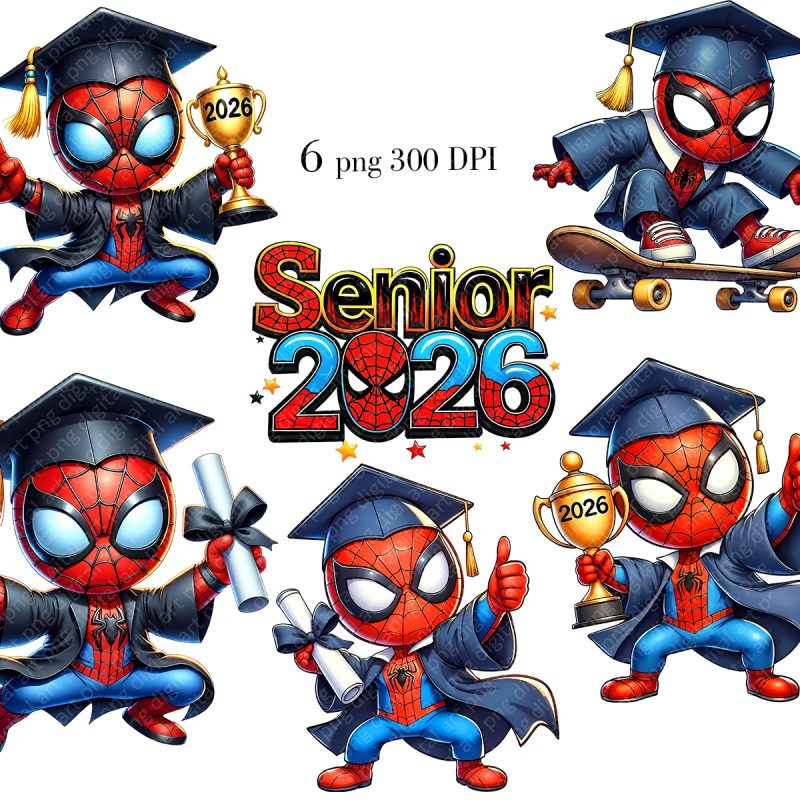 Spiderman Graduation print