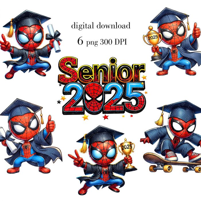 Spiderman Graduation print