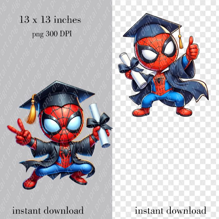 Spiderman Graduation print