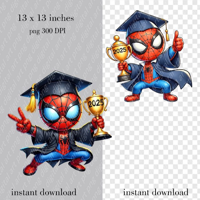 Spiderman Graduation print