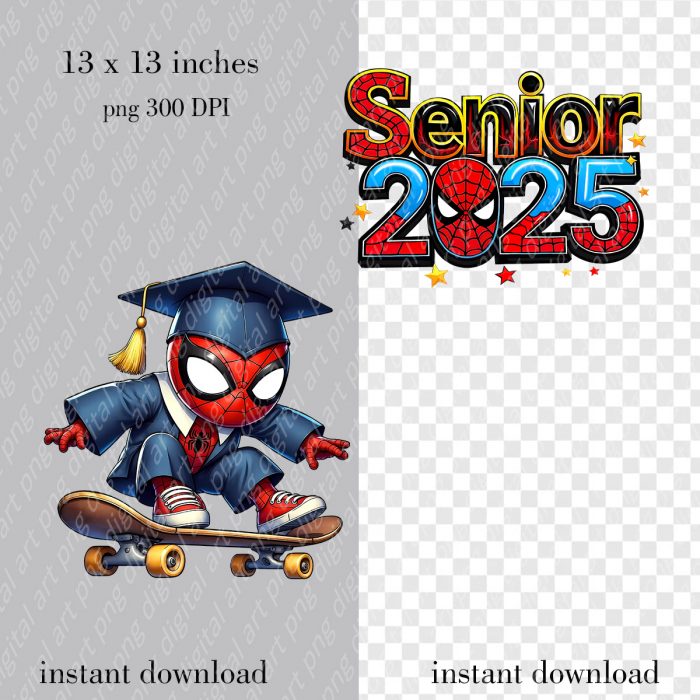 Spiderman Graduation print