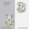 Safari Baby Animals Clipart