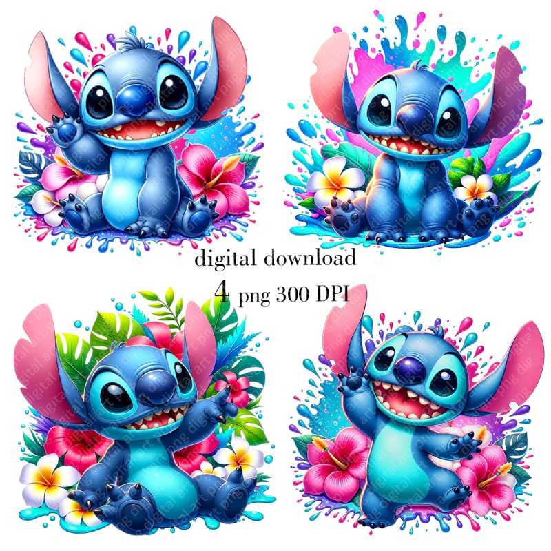 Stitch bright splashes