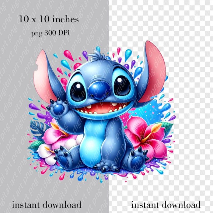 Stitch bright splashes