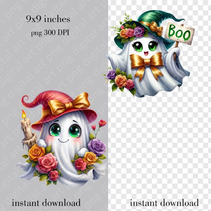 Kawaii Ghost print
