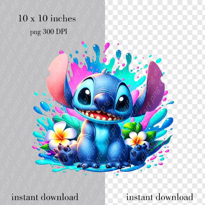 Stitch bright splashes