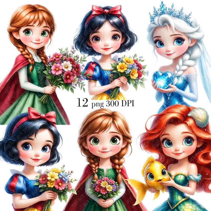 Princesses Clipart Bundle
