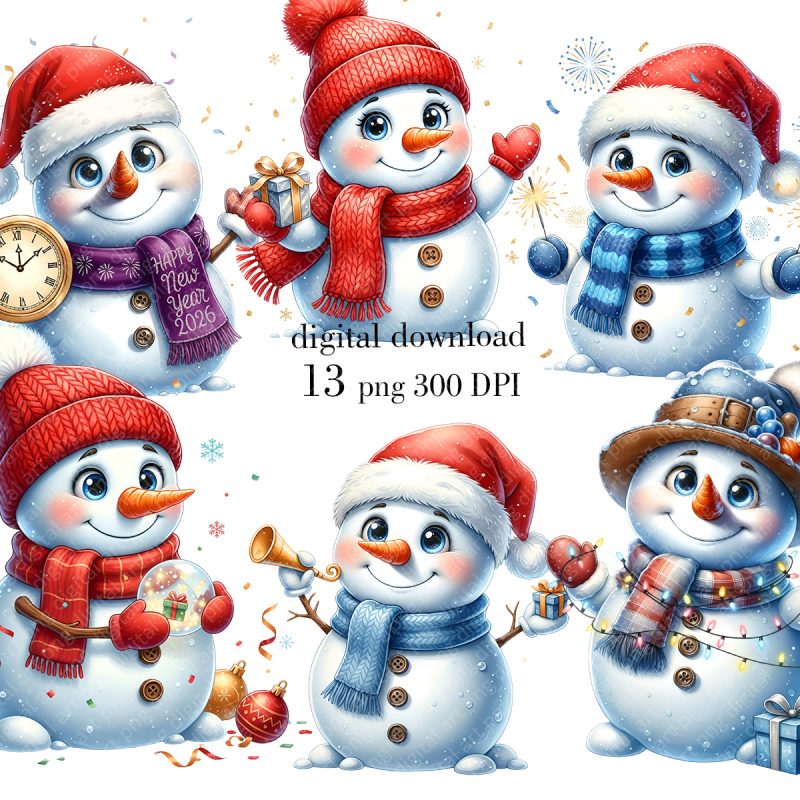 Christmas Snowman PNG