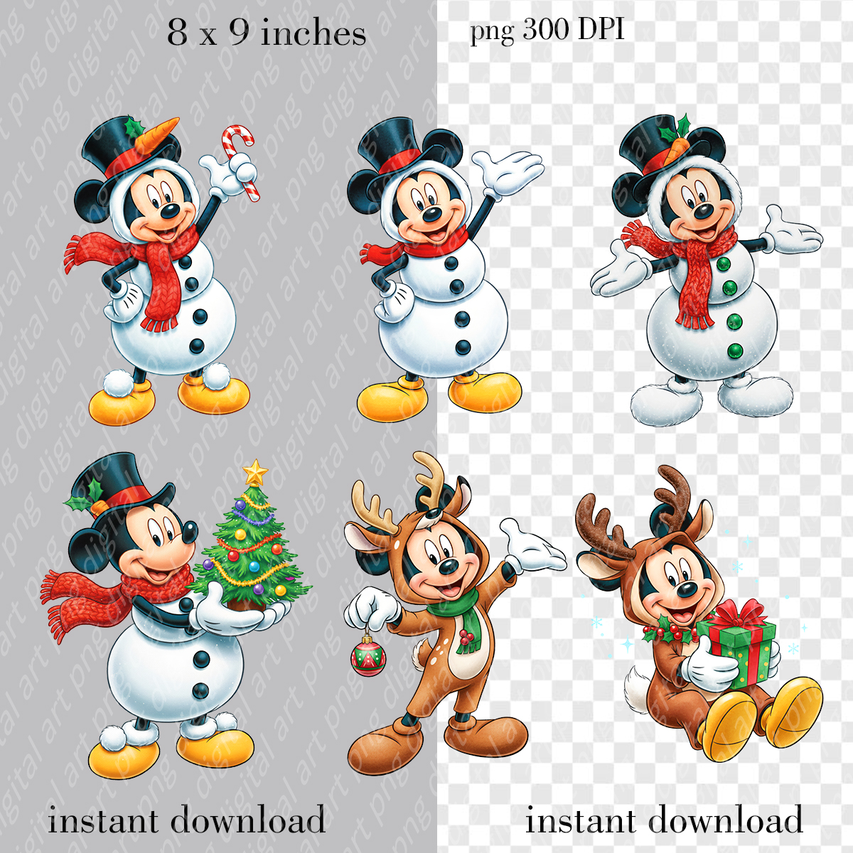 Mickey Mouse Christmas, Holiday Clip Art 4 Mickey Mouse Christmas