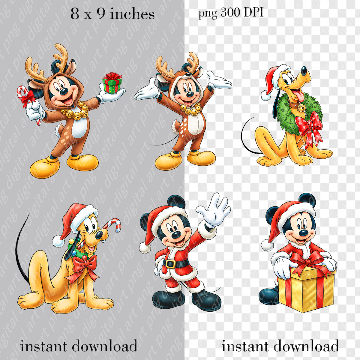 Mickey Mouse Christmas, Holiday Clip Art 3 Mickey Mouse Christmas