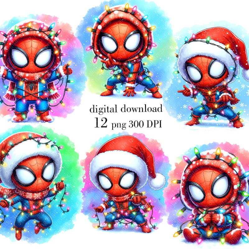 Spider-Man Christmas Clipart